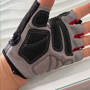 Stylish Gray and Black Fingerless Gloves